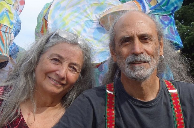 Muriel & César haben bereits im Jahr 2003 die Kunstinzenierung auf der Radebeuler Elbwiese gestaltet. Dieses Jahr gibt es eine Neuauflage.