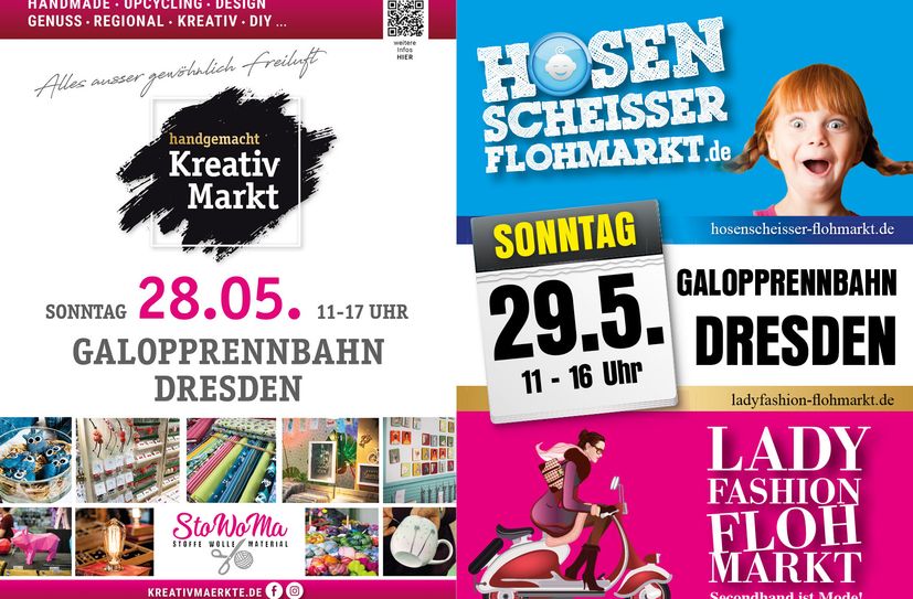 Am Pfingstwochenende lädt die Galopprennbahn zu Märkten ein.
