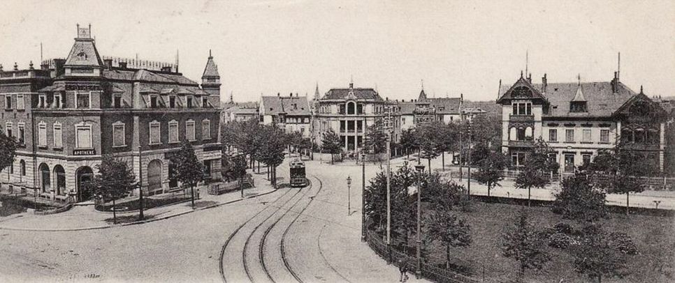 Bahn am Wasaplatz - 1905 / Fotos: Dresdner Verkehrsbetriebe AG