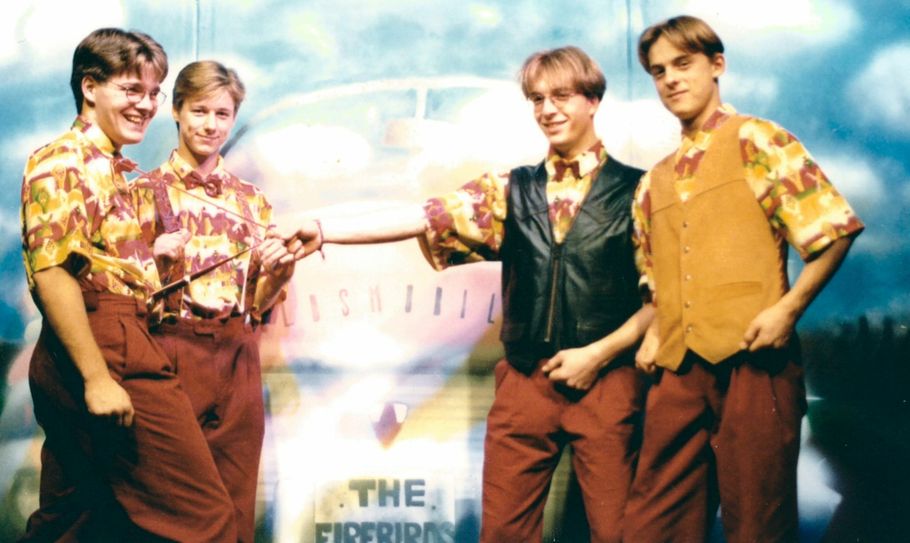 Gründungsmitglieder Konrad, Guido, Simon Fickenscher (bis 1995) und Alex Foto: privat