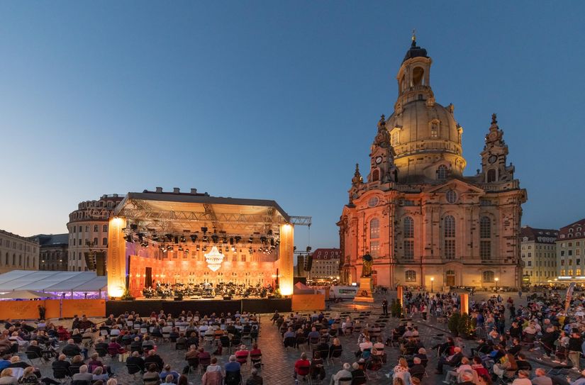 Classic Open Air 2021 auf dem Dresdner Neumarkt.