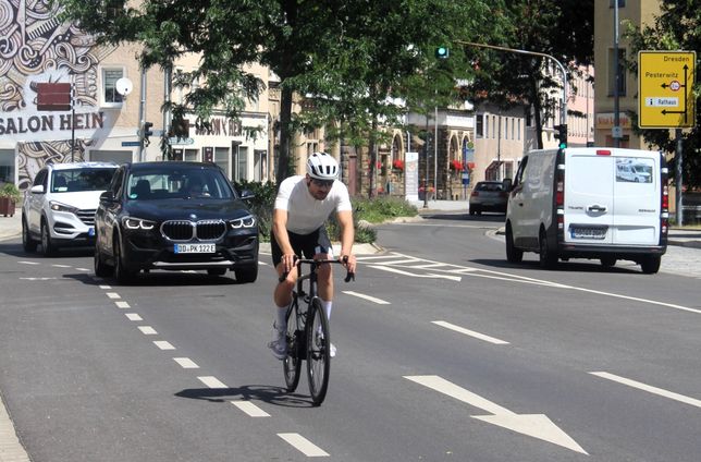 Besonders bei schönem Wetter lockt Freital auch sportliche Fahrer an.