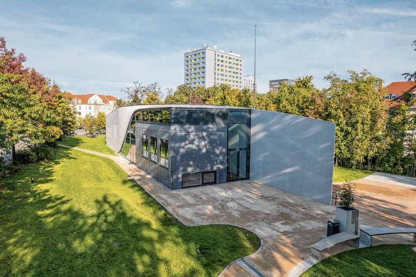 Was durch Forschung alles möglich ist: In Dresden steht ein Experimentalgebäude aus Carbonbeton, das von Professor Manfred Curbach von der Technischen Universität und der Firma Hentschke Bau realisiert wurde.