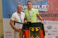Oliver Nopper und der Zweitplatzierte Randy Kalan aus Kanada.