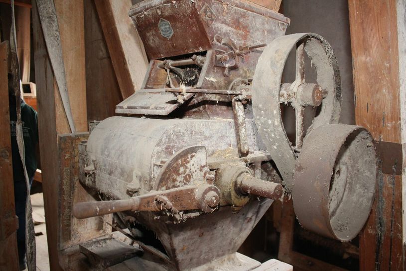 Die noch vorhandenen alten Maschinen sollen in der Mühle bleiben. Foto: T. Keil