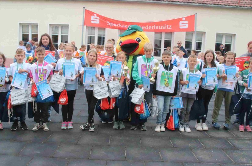 Die drei ersten Mannschaften aus Großkmehlen, Annahütte und Lauchhammer.