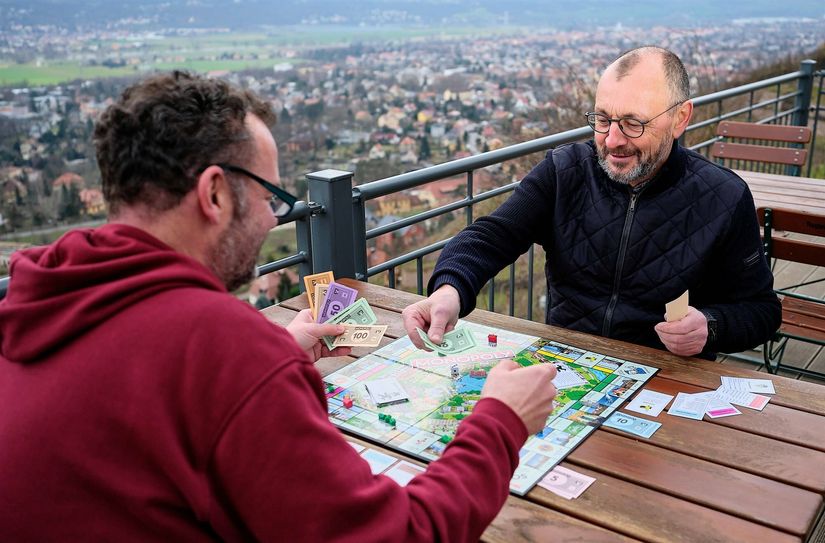 Raimund Dinglinger (li.) und Thomas Rohe sind in Spiellaune.