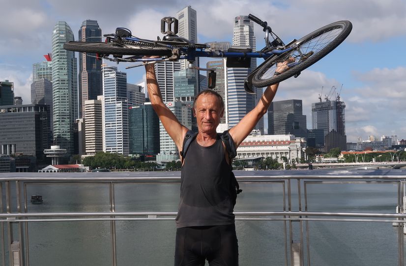 Endlich am Ziel - in Singapur.