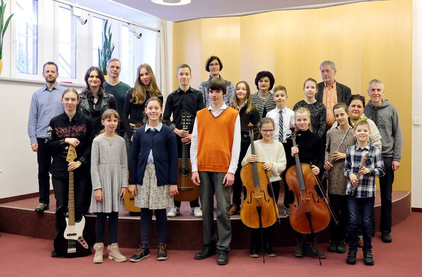 Haben den diesjährigen Regionalwettbewerb Süd von »Jugend musiziert« gut überstanden: Schüler der Musikschule Oberspreewald-Lausitz.