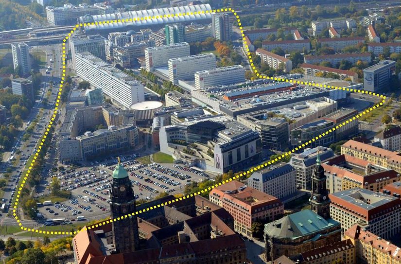 Wie etwas aussehen darf soll neu geregelt werden: vom Wiener Platz, über die Prager Straße bis zum Ferdinandplatz.