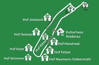 Hofverteilung im Ort.