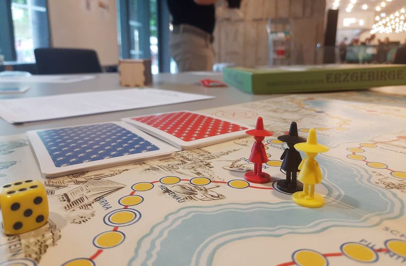 Brettspiel aus der Saxonica-Sammlung der SLUB.