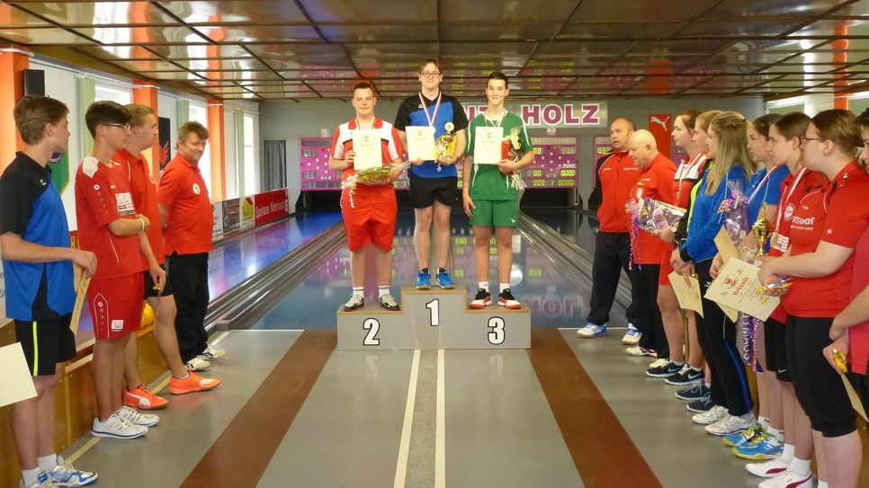 Die Medaillengewinner bei den U18 männlich