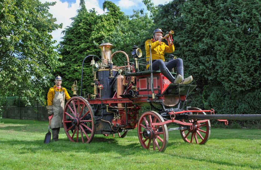 Auch eine der ältesten Feuerwehrdampfspritze Deutschlands wird beim Fest gezeigt und vorgeführt.