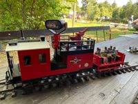 Gartenbahn am Löschteich.