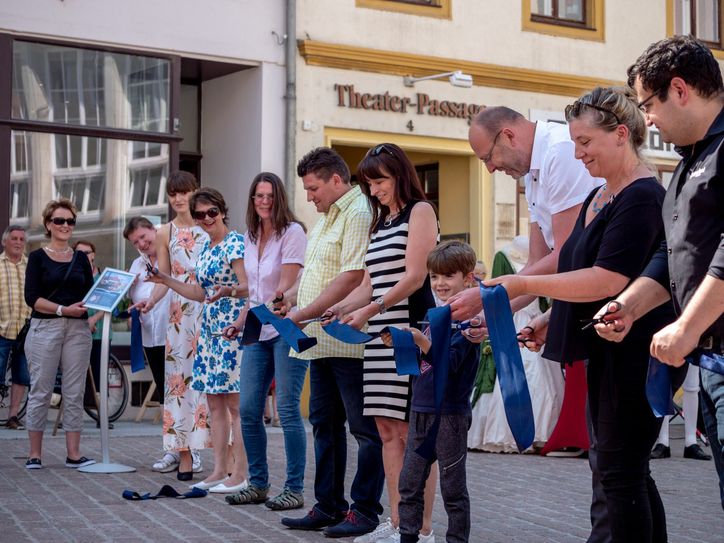 Fest auf dem Theaterplatz in Meißen.