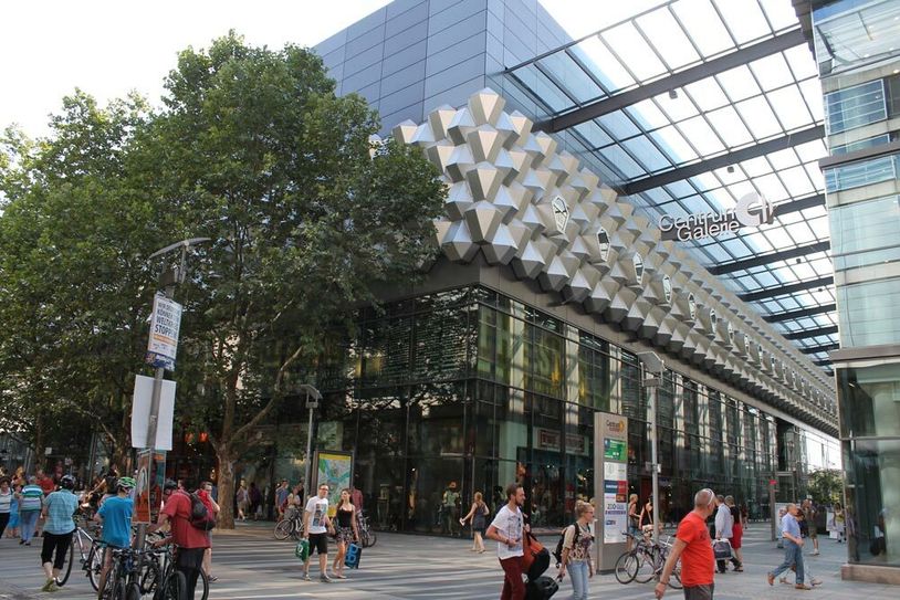 Die Außenansicht der Centrum-Galerie in Dresden. Foto: PR