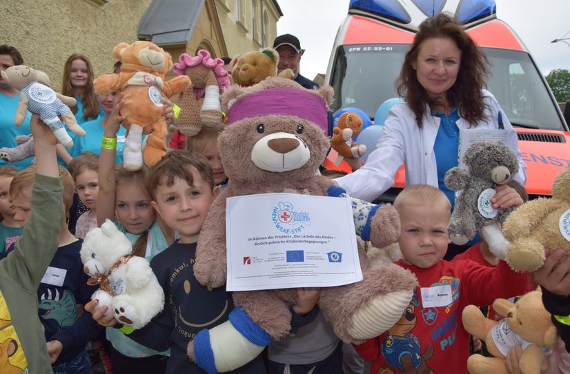 Großes Getümmel in der Teddy-Klinik, alle plüschigen Patienten sind versorgt. Foto: Naëmi-Wilke-Stift