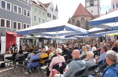 Paula Irmschler liest «Alles immer wegen damals» auf der Bühne Marktplatz zum Literaturfest.