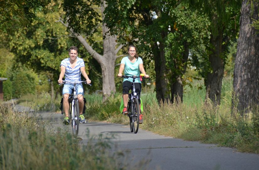 Auf Radwanderung.