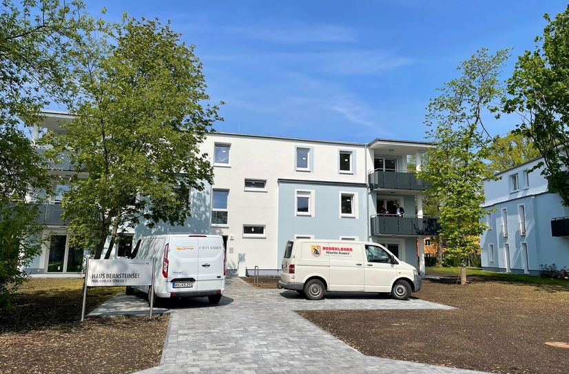Ins Haus Bernsteinsee können Ende Juni die ersten Mieter einziehen.