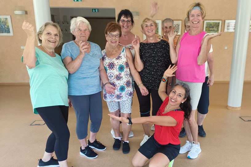 »Zumba Gold«-Truppe aus dem ASB-Begegnungszentrum »Wiesenhäuser«.