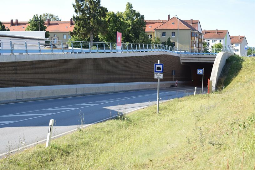 Das Geländer an der Westtangente muss instandgesetzt werden.