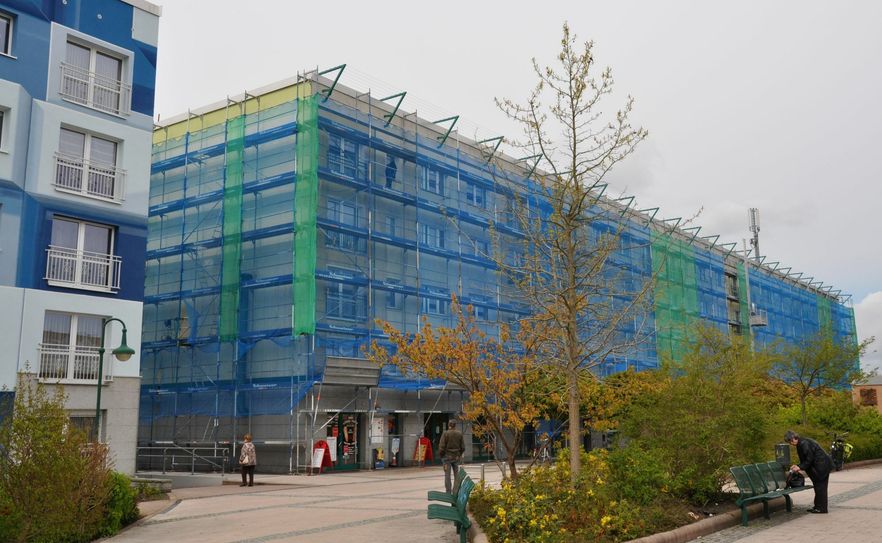 Foto KWG: Start für neue 3D-Fassade.
