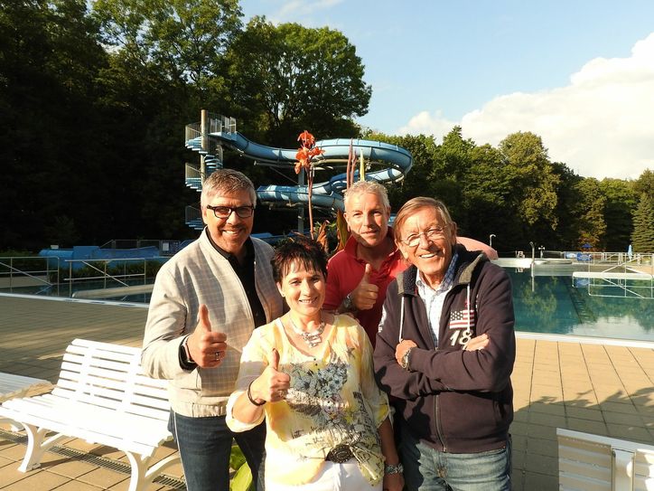 ... als weitere Künstler traten unter anderem Christian Lais (li.), Steffen Jürgens (2.v.l.) und Jonny Hill (re.) auf.
