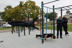 Neue Calisthenics-Anlage im Sportpark Ostra. Fotos (3): Eigentbetrieb Sportstätten