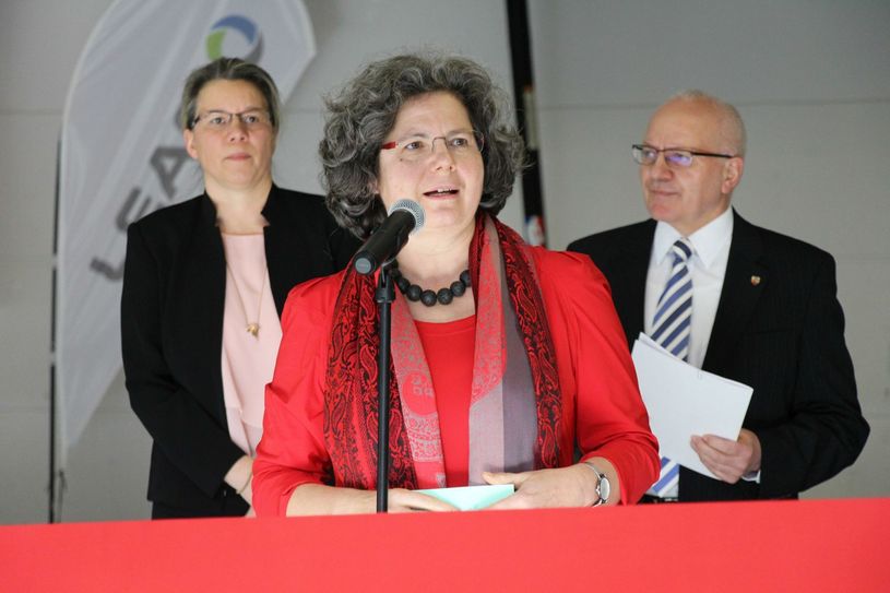 ...mit Almuth Hartwig-Tiedt, Staatssekretärin im Ministerium für Arbeit, Soziales, Gesundheit, Frauen und Familien des Landes Brandenburg...