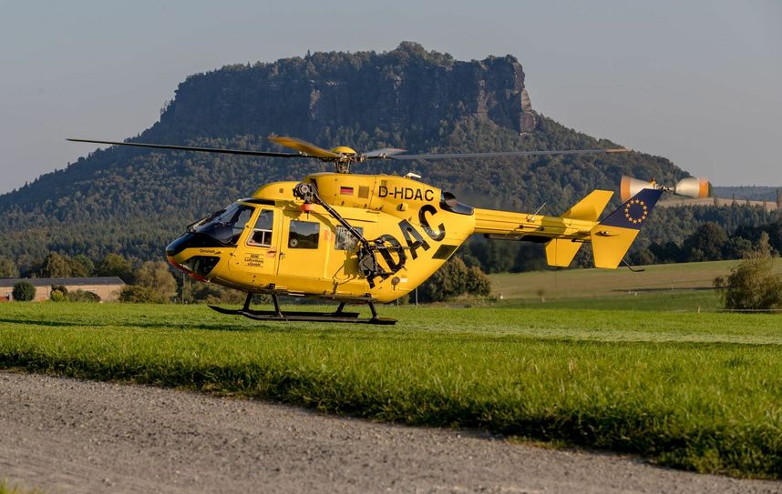 Der Rettungshubschrauber war im Dauereinsatz.