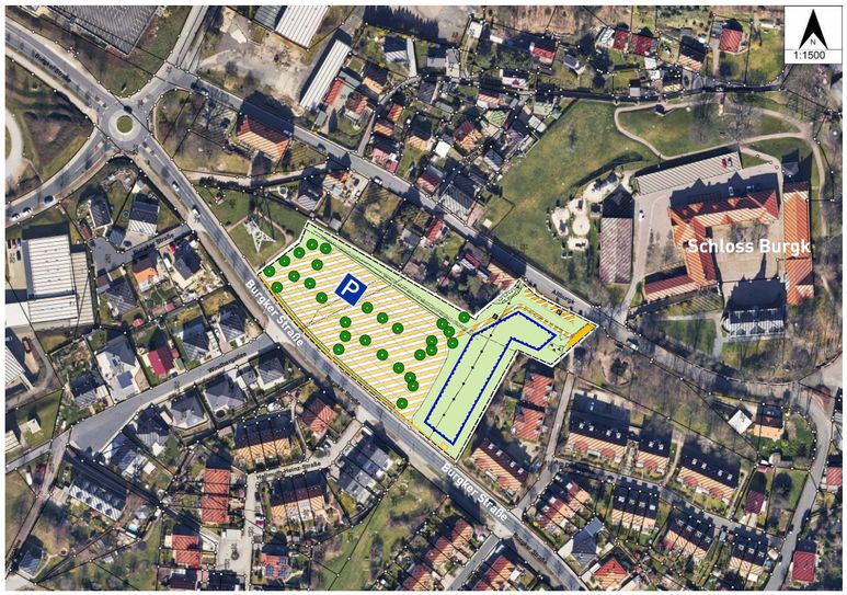 Illustration zum Bebauungsplan. Foto: Stadt Freital