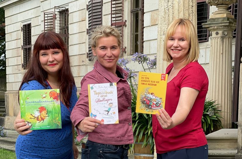 Enna Miau, Frauke Angel, Anja Schenk sind die GOLDEN WRITERS, ein neues Netzwerk für sächsische Kinder- und Jugendbuchautoren, das sich erstmals der Öffentlichkeit präsentiert.