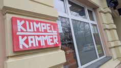 Die Kumpelkammer am Riesaer Puschkinplatz.
