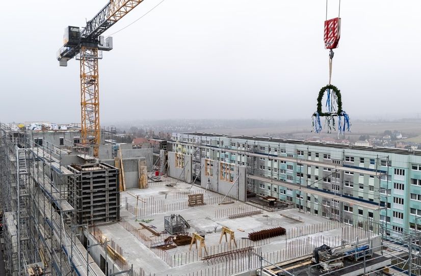 In der Döbraer Straße 21-29 baut die Genossenschaft neue Wohnungen.