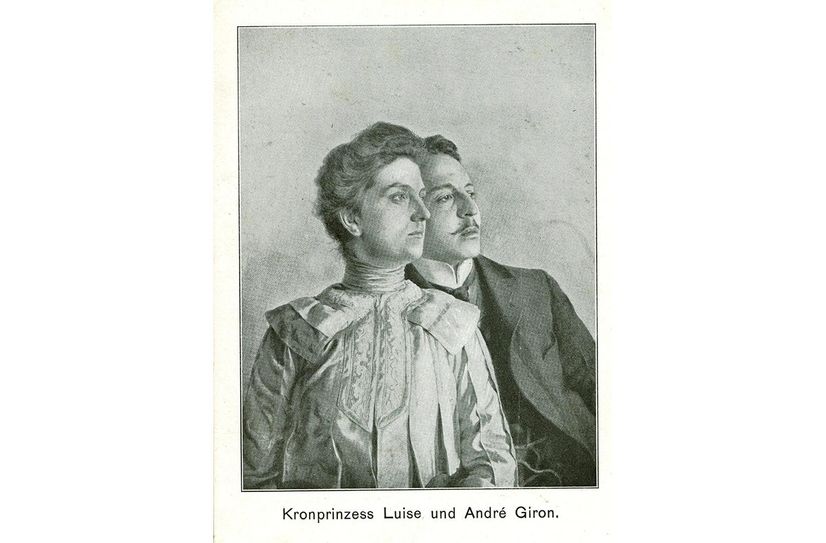 Kronprinzessin Luise und Sprachlehrer André Giron.