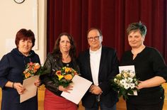 Sabine Donner, Manuela Schuster, Bürgermeister Jürgen Opitz und Kathrin Langhans-Tumlir (v.l.n.r.).