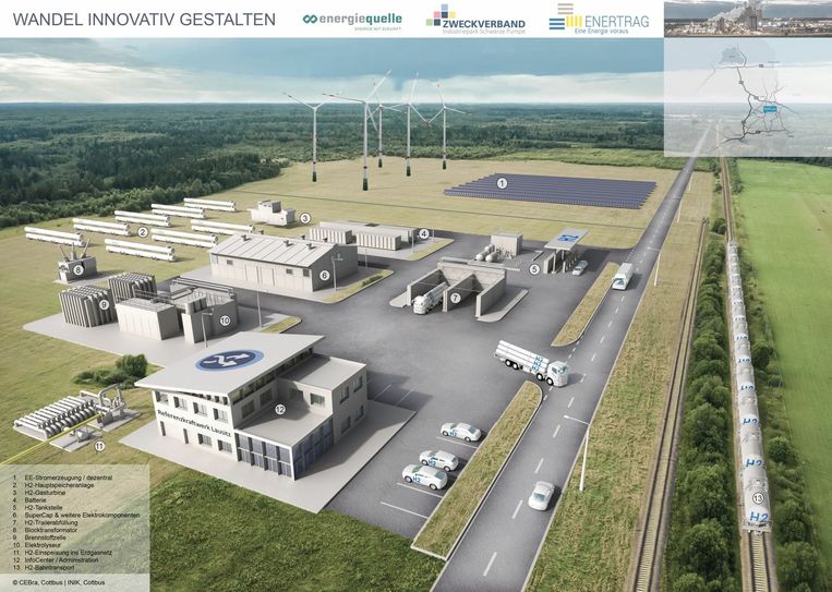 So soll das Referenzkraftwerk Lausitz in Schwarze Pumpe aussehen. Foto: CEBra Cottbus/INIK Cottbus