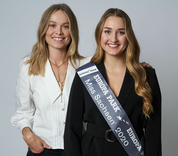 Nadine Voigt (re.) mit Nadine Berneis, die den Titel Miss Germany 2019 trägt. Foto: Tobias Dick