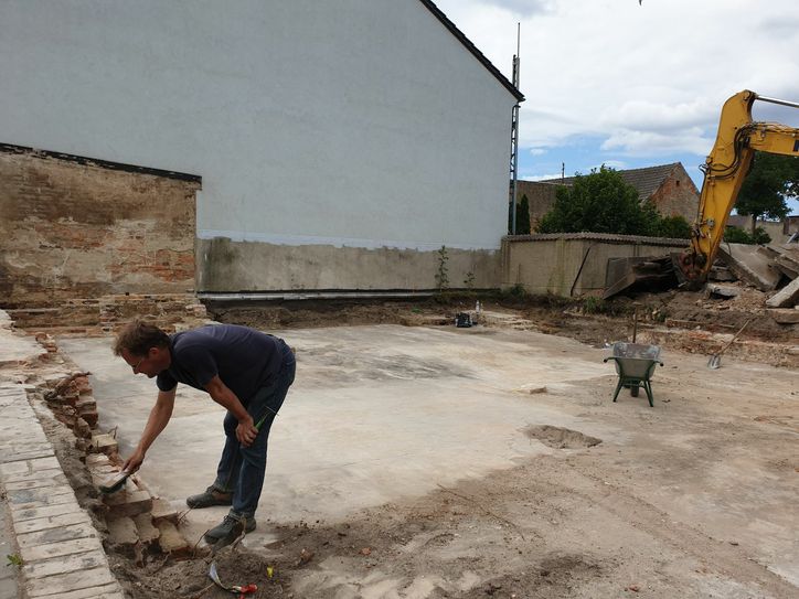 Archäologische Arbeiten am WIS-Bauprojekt „Wohnbebauung „Alte Brauerei““ in Altdöbern. Foto: WIS Wohnungsbaugesellschaft im Spreewald mbH