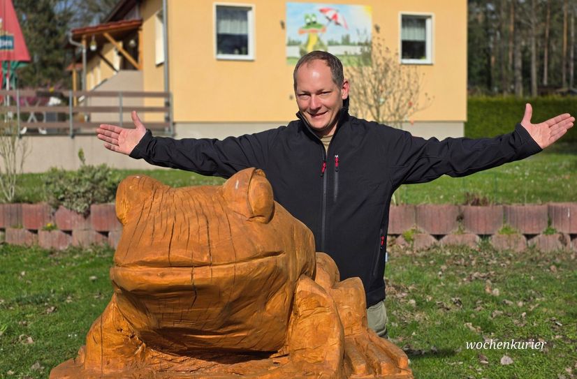Der Boxdorfer Mirko Naumann lädt Dauercamper und Tagesgäste ein. Der Campingplatz am Oberen Waldteich bei Moritzburg hat tatsächlich den Neustart zum Saisonbeginn geschafft.