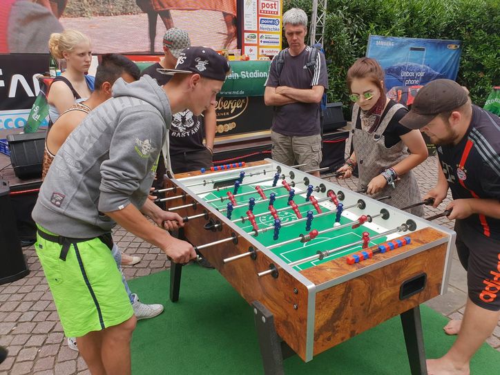 Sechs Teams spielten bei der Premiere im Vorjahr in der Vorrunde, im Modus: Jeder gegen Jeden.  Foto: D. Förster
