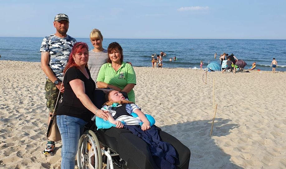 Jared aus der Nähe von Senftenberg mit seiner Familie.