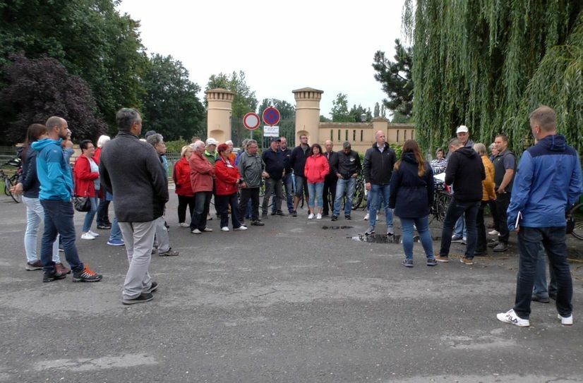 Auch der Schlosspark wurde besucht.