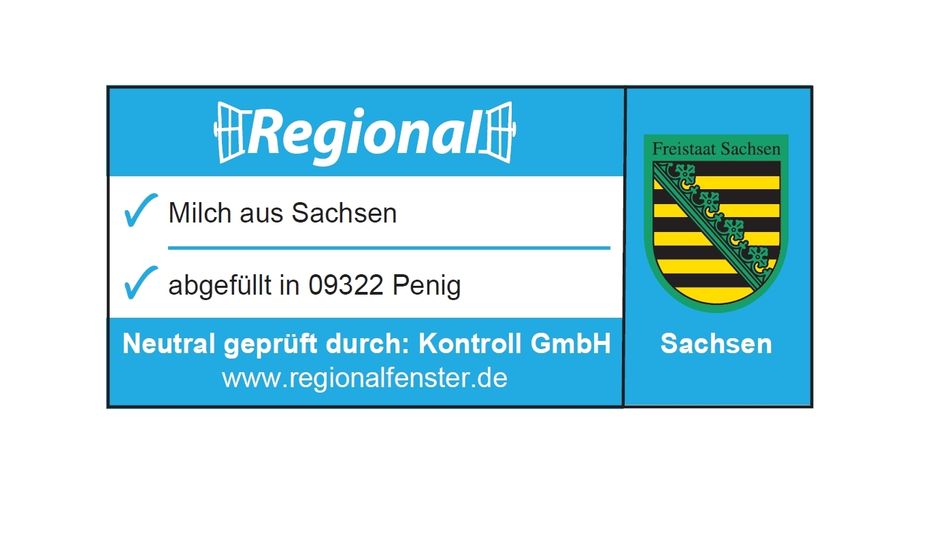Dieses Label dürfen Lebensmittel-Produkte tragen, die aus Sachsen kommen. Foto: PR