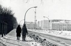 Cottbus tief verschneit - auf dem ehemaligen Lucasfeld entsteht das Bildungszentrum. Foto: Stadtarchiv Cottbus