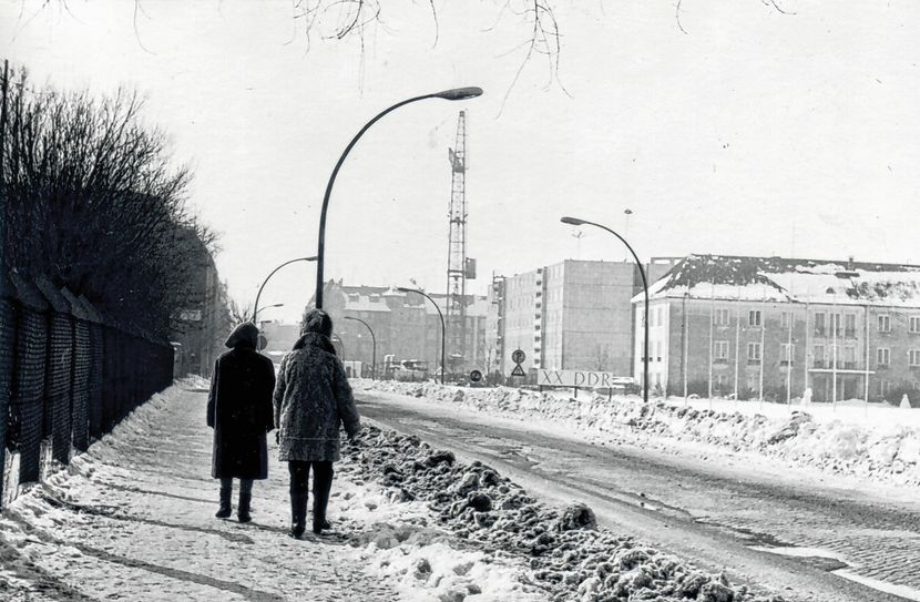 Cottbus tief verschneit - auf dem ehemaligen Lucasfeld entsteht das Bildungszentrum. Foto: Stadtarchiv Cottbus