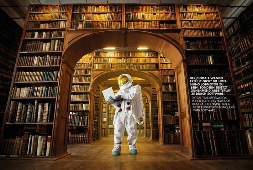 Der „Protestonaut“. Foto: Sophia Lukasch