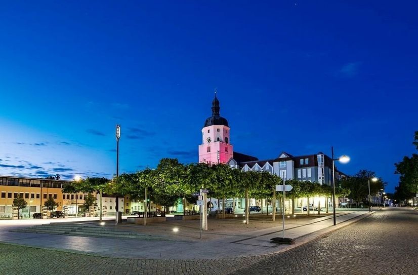 Romantisch: Der Marktplatz in Lübben.